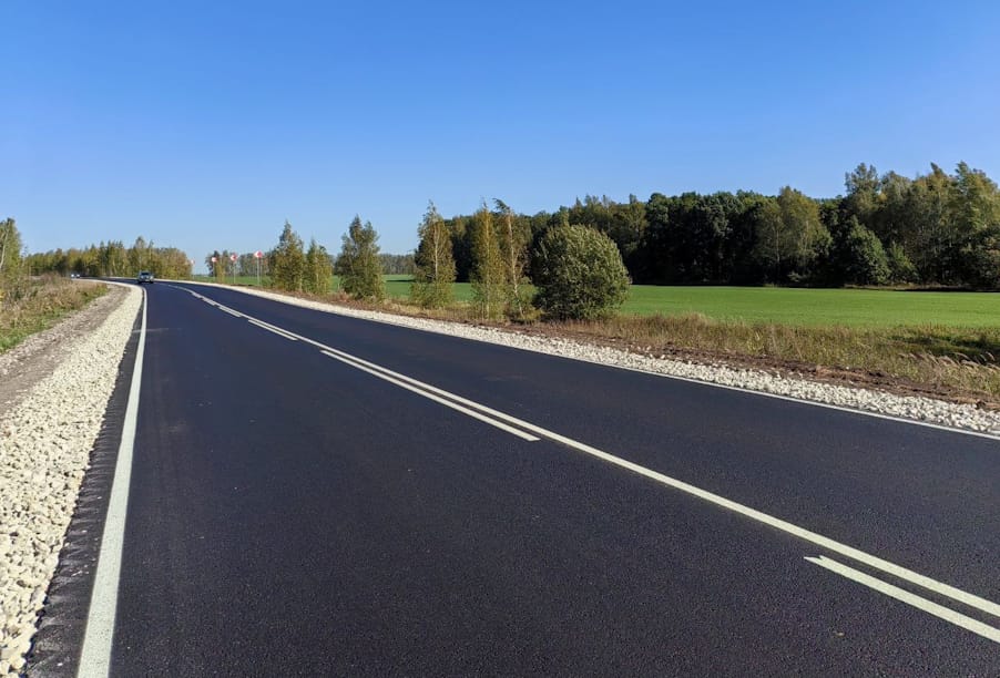 В Тульской области отремонтированы два участка дороги Венев – Серебряные Пруды
